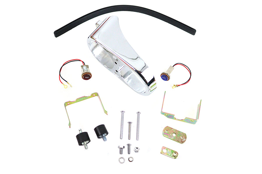 HARLEY FXS Armaturenbrettgehäuse-Kit Chrom Passend für 1977-1984 FXS,