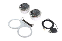 HARLEY 85mm GPS Tacho- und Drehzahlmesser-Kit Chrom Passend für 1991-2007 FXD, 1988-UP XL, 1991-2007