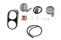 HARLEY GPS Speedometer and Tachometer Dash Kit Black Fits 1988-1994 FXR,   1978-1984 FXE,   1991-200