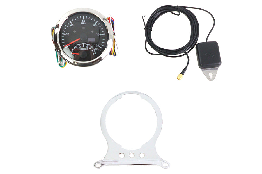 HARLEY 85mm GPS Kombi-Tachometer und -Drehzahlmesser-Kit, passend für 1988-1994 FXR, 1988-UP XL, 1991-2007 F
