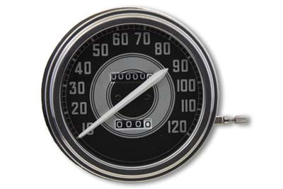 HARLEY Tacho mit 2:1 Übersetzung und weißem Zeiger, passend für FL 1941-1961, EL 1936-1940, WL 1936-1952