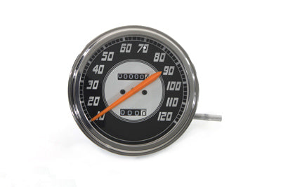 HARLEY Tachometer mit 2:1 Übersetzung und orangefarbenem Zeiger, passend für 1941-1961 FL, 1936-1940 EL, 1936-1952 W
