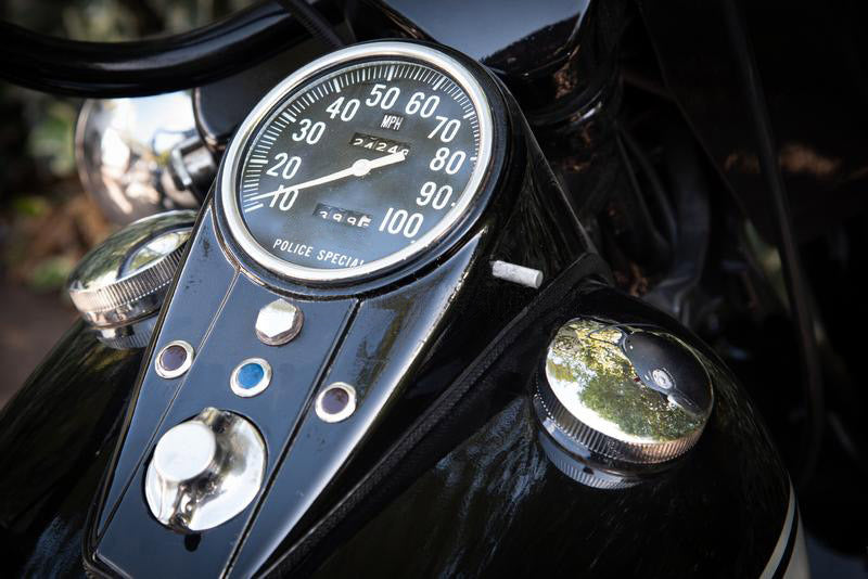 HARLEY Polizei Spezialtacho mit 1:1 Übersetzung Passend für 1962-1980 FL,   1980-1983 FX,   1971-1972 FX,