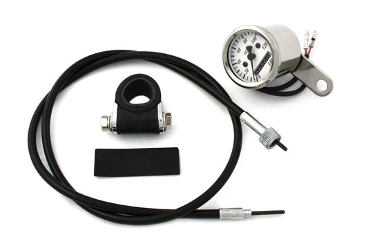 HARLEY Deco Mini 48mm Speedometer Kit with 2:1 Ratio Fits 0-  Custom, application