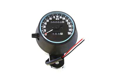 HARLEY Tachometer Schwarz Plastik Stil 2:1 Passt 1974-1984 XLH, 1974-1984 XLCH, 1974-1984 FX, 1