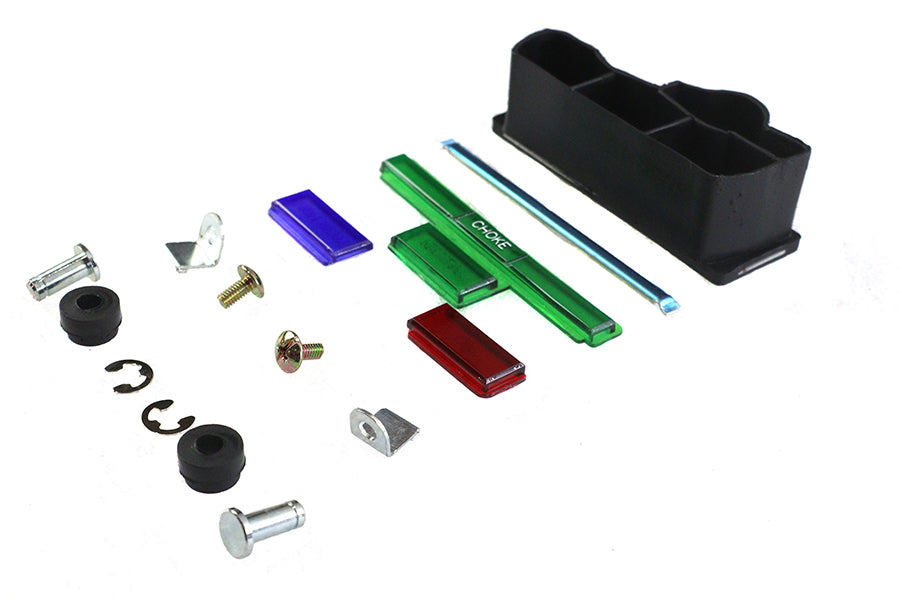 HARLEY Dash Panel Scheiben Hardware Kit Passt für 1975-1984 FL, 1980-1986 FX, 1984-1995 FXST, 1986-1995