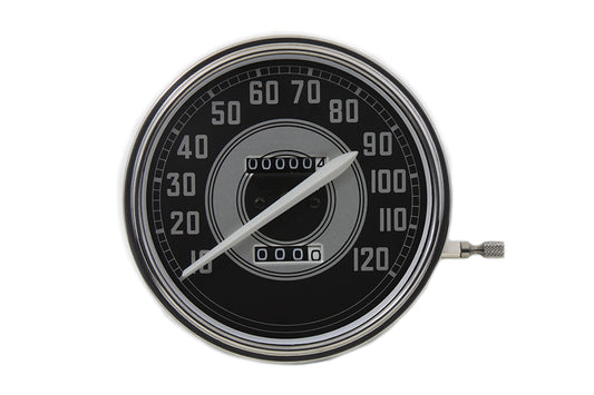 HARLEY Replica 2:1 Speedometer with White Needle fits 1940-1945 FL,