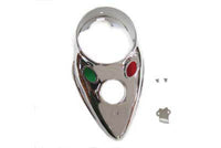 HARLEY Chrome Replica "Cateye" Armaturenbrett passend für 1939-1940 EL, 1941-1946 FL, 1939-1946 WL,