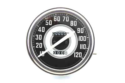 HARLEY Tachometer mit 2:1 Übersetzung und weißem Zeiger. Passend für FL Modelle von 1941-1961, EL Modelle von 1936-1940, WL Modelle von 1936-1952