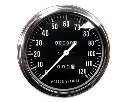 HARLEY Replica Police 2:1 Speedometer fits 1962-1985 FL,
