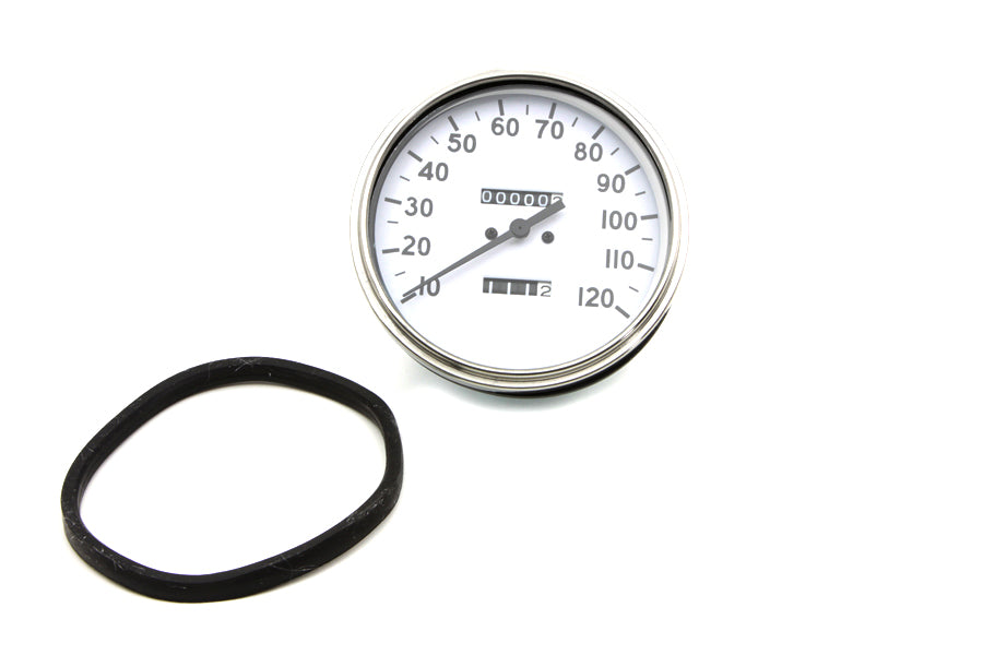HARLEY Replika 2:1 Tachometer mit schwarzer Nadel Passend für 1941-1961 FL, 1936-1940 EL, 1936-1952 WL,