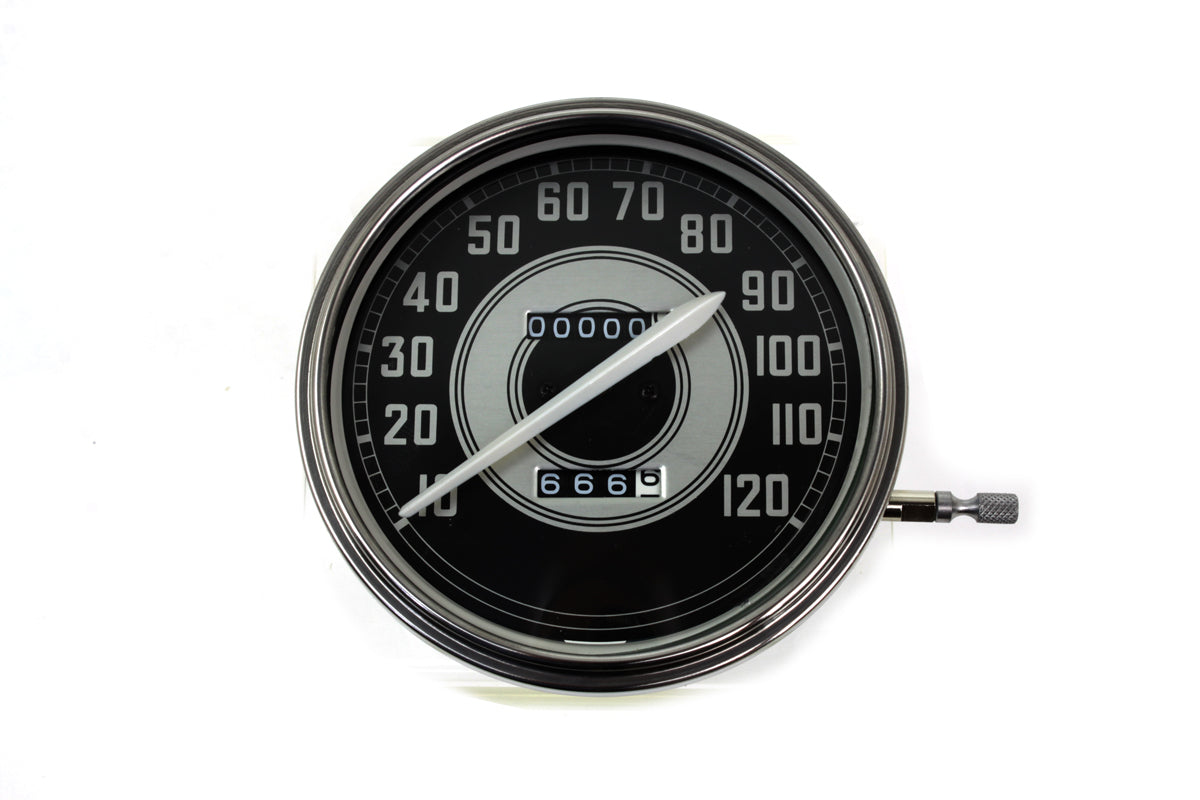 HARLEY Replica 2:1 Speedometer with White Needle fits 1940-1945 FL,
