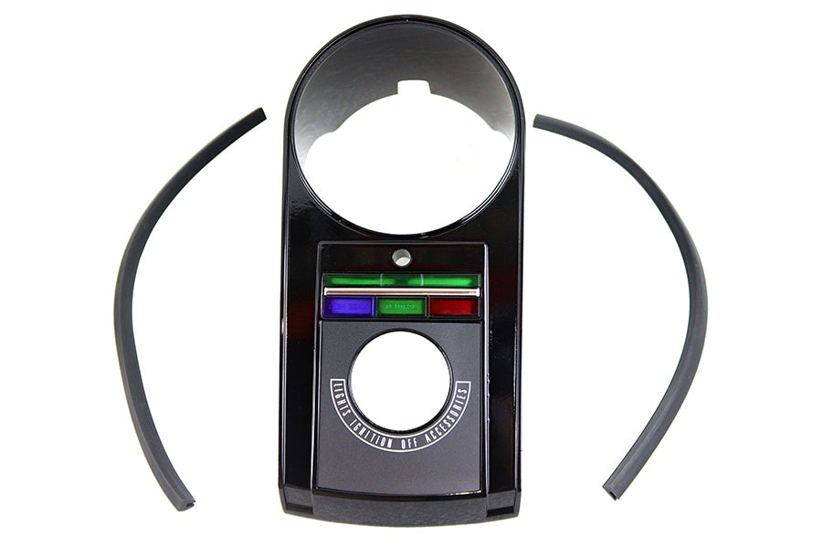 HARLEY Schwarze Armaturenbrettabdeckung Passend für 1991-1995 FXST, 1991-1995 FLST,