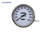 HARLEY Replica 2:1 Speedometer with Black Needle fits 1941-1961 FL,   1936-1940 EL,   1936-1952 WL,   1938-1948 UL,