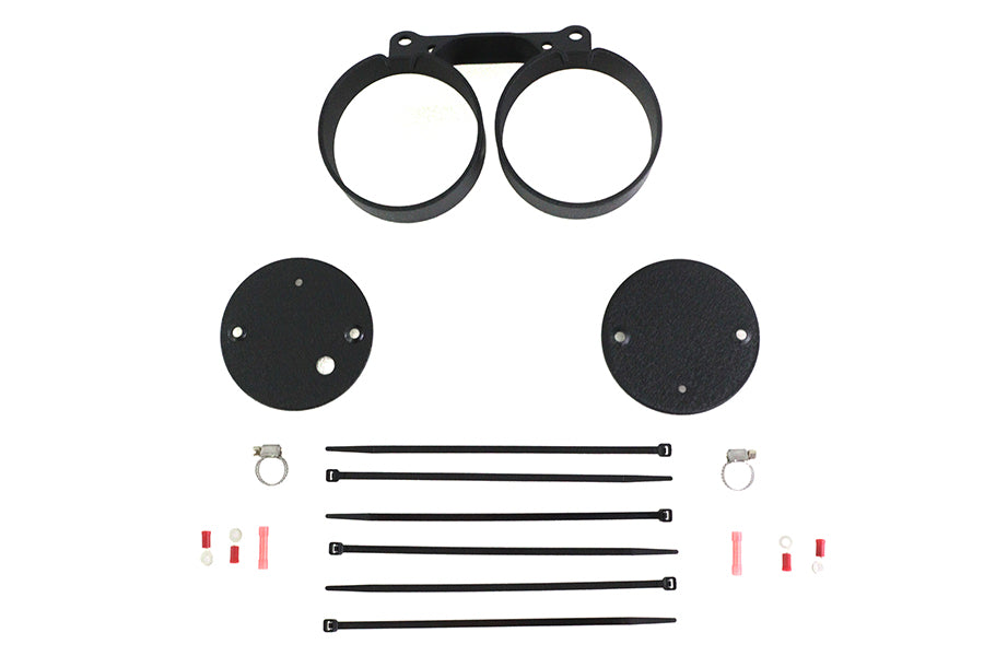 HARLEY Doppel-Anzeigehalterung Schwarz Passend für 1995-2005 FXD, 1995-2005 XL,