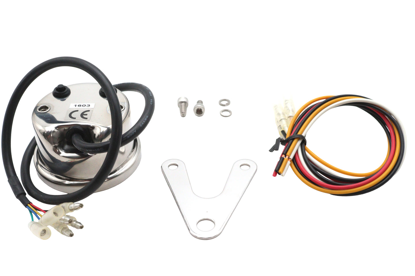 HARLEY Mini 60mm Elektronischer Tacho Passend für 0-  Custom, Anwendung für alle Modelle mit elektronischer