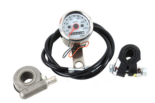 HARLEY Deco Mini 48mm Speedometer Kit with 2:1 Ratio Fits 0-  Custom, application