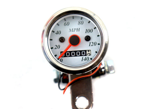 HARLEY Deco Mini 48mm Speedometer Kit with 2:1 Ratio Fits 0-  Custom, application