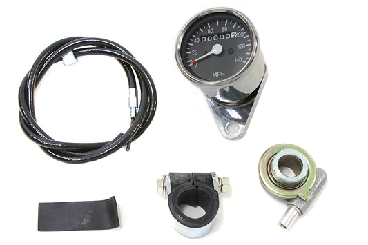 HARLEY Mini 60mm Speedometer with 2:1 Ratio Fits 0-  Custom, application