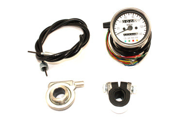 HARLEY Mini 60mm Tachometer mit 2:1 Übersetzung passend für 0- Custom, Anwendung