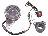 HARLEY 60mm Mini Elektro Tacho Passend 0- Custom, Anwendung mit elektronischem Tacho nach Serienart