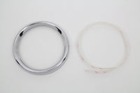 HARLEY 4 Zoll Instrumentenrahmenabdeckung Chrom passend für 1996-1999 FLHT, 1998-1999 FLTR,