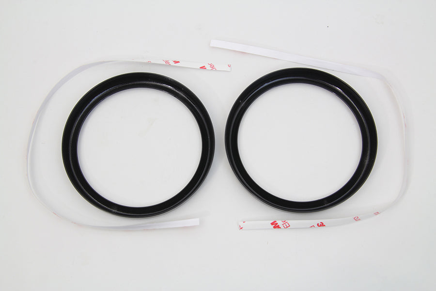 HARLEY 4 Zoll Tachoblendenabdeckung Schwarz Set Passend für 1996-1999 FLHT, 1998-1999 FLTR,