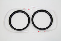 HARLEY 4 Zoll Tachoblendenabdeckung Schwarz Set Passend für 1996-1999 FLHT, 1998-1999 FLTR,