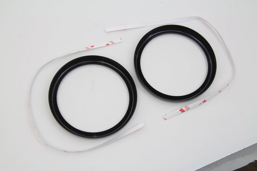 HARLEY 4 Zoll Tachoblendenabdeckung Schwarz Set Passend für 1996-1999 FLHT, 1998-1999 FLTR,
