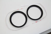HARLEY 4 Zoll Tachoblendenabdeckung Schwarz Set Passend für 1996-1999 FLHT, 1998-1999 FLTR,