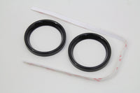 HARLEY 2 inch Gauge Bezel Cover Kit with a Black Finish Fits 1986-2013 FLH,   1986-2013 FLHX,   1986