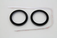 HARLEY 2 inch Gauge Bezel Cover Kit with a Black Finish Fits 1986-2013 FLH,   1986-2013 FLHX,   1986
