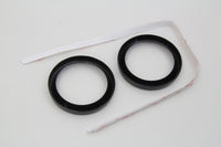HARLEY 2 inch Gauge Bezel Cover Kit with a Black Finish Fits 1986-2013 FLH,   1986-2013 FLHX,   1986