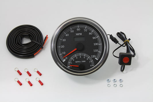 HARLEY Multi Ratio Speedometer and Tachometer Combo Fits 0-  Custom, application for stock dashes 0-