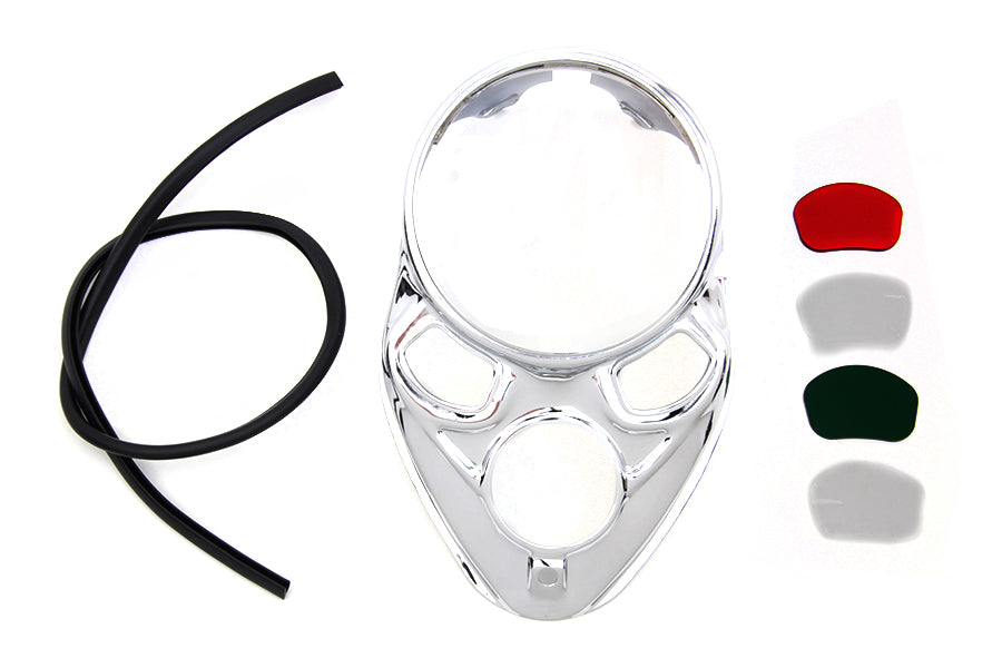 HARLEY Chrome Dash Panel Fits 1938-1938 EL,   1938-1938 UL,   1938-1938 WL,