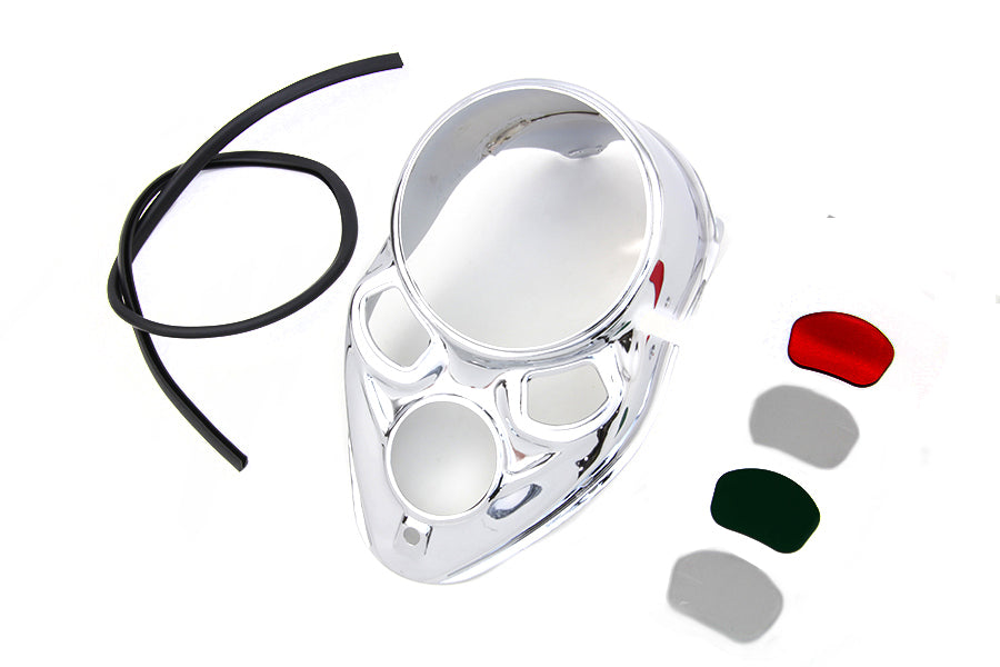 HARLEY Chrome Dash Panel Fits 1938-1938 EL,   1938-1938 UL,   1938-1938 WL,