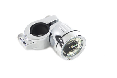 HARLEY Temperature Gauge with Mount Chrome Fits 0-  Custom, Custom application