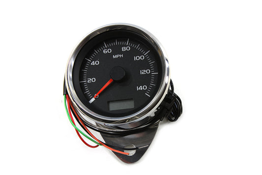 HARLEY 80mm Mini Electronic Speedometer Fits 0-  Custom, application 0-  Custom, application