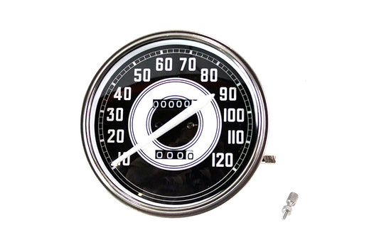 HARLEY Replica 2:1 Speedometer with White Needle fits 1940-1945 FL,