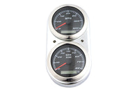HARLEY GPS Tachometer und Tacho Armaturenbrett-Kit Chrom Passend für 1991-2008 FXD, 1978-1985 FXE, 1988-19