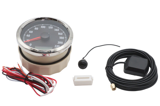 HARLEY 85mm GPS Speedometer Black Fits 0-  Custom, application