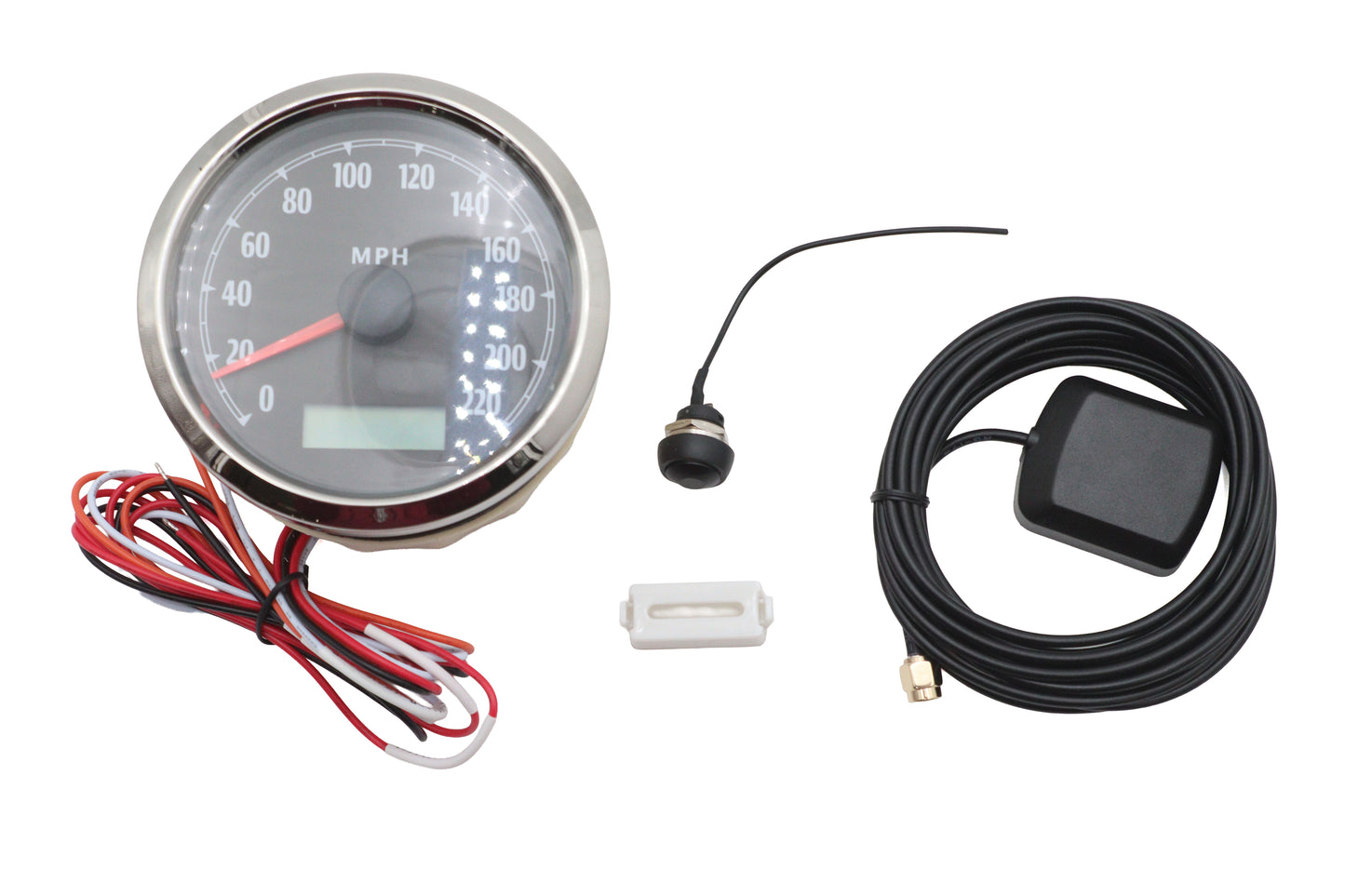 HARLEY 85mm GPS-Tachometer Schwarz Passend für 0-  Zoll, Anwendung
