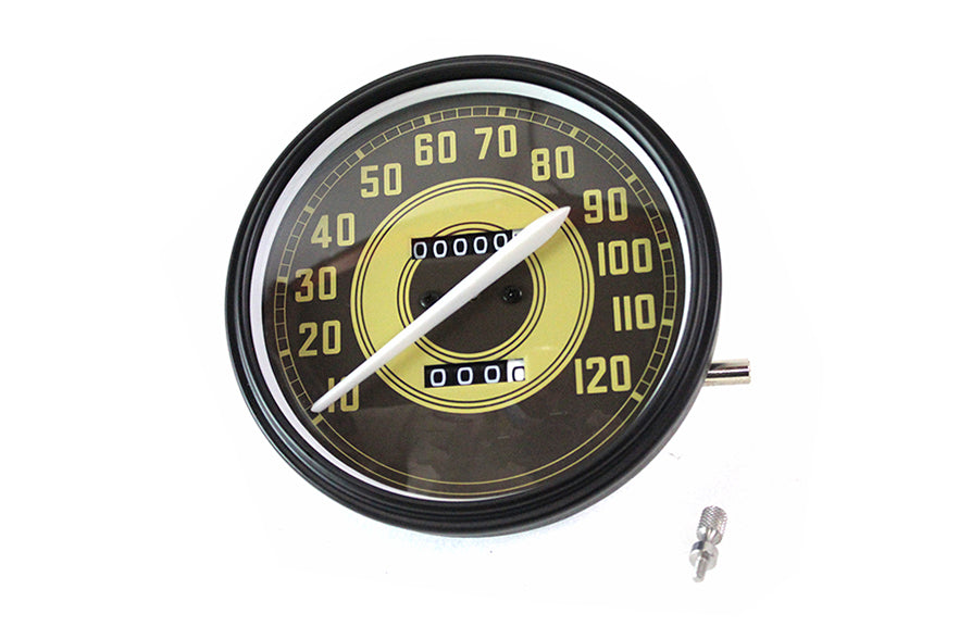 HARLEY Tachometer mit 2:1 Übersetzung und weißem Zeiger, passend für 1941-1961 FL, 1936-1940 EL, 1937-1952 WL