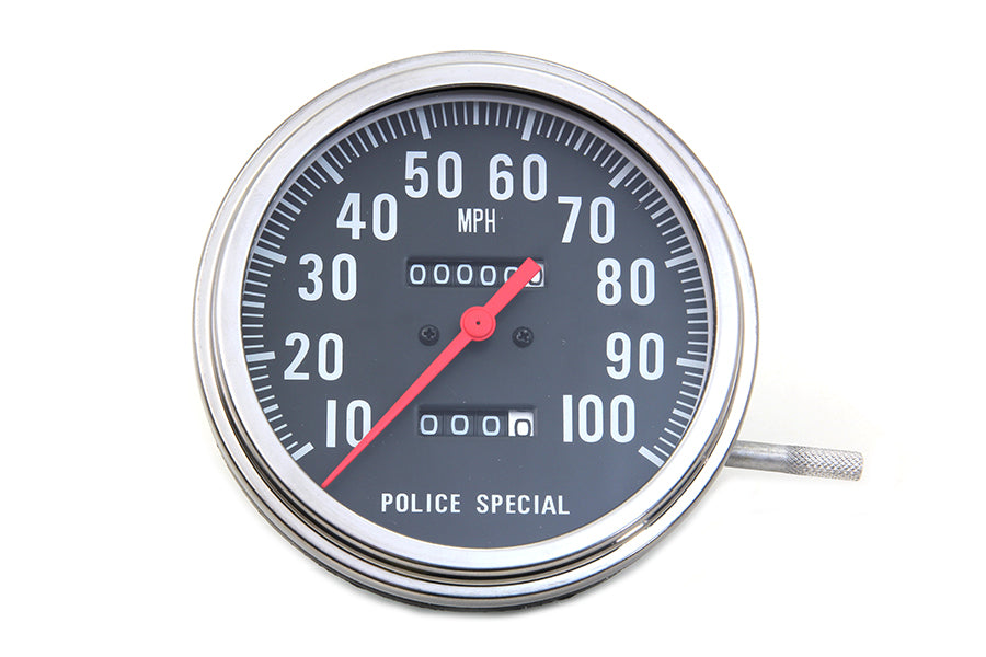 HARLEY Polizei Tachometer 2:1 Übersetzung Passend für 1941-1967 FL, 1936-1952 EL, 1936-1952 W, 1936-1967 G,