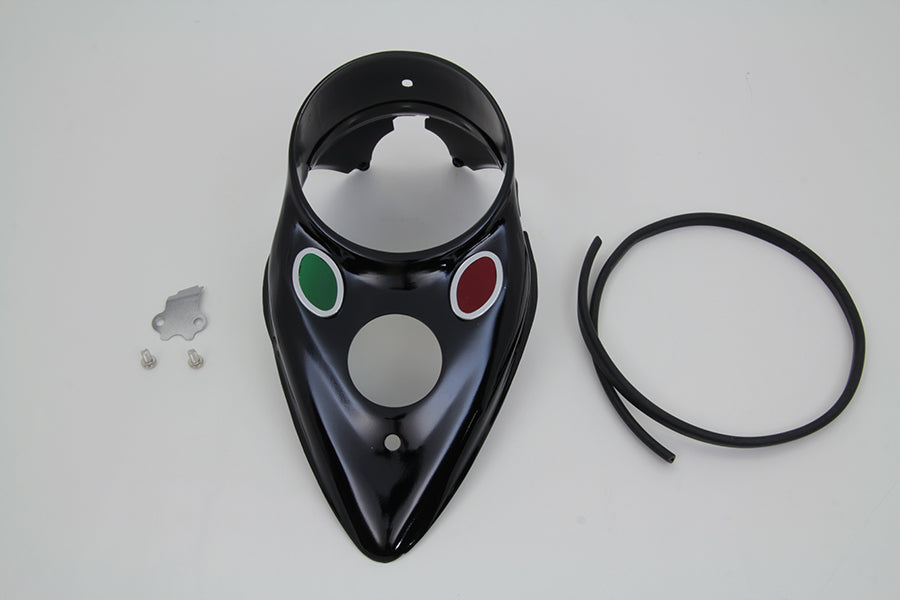 HARLEY Black Cateye-Armaturenbrett passend für EL 1939-1946, FL 1941-1946, W 1942-1946,
