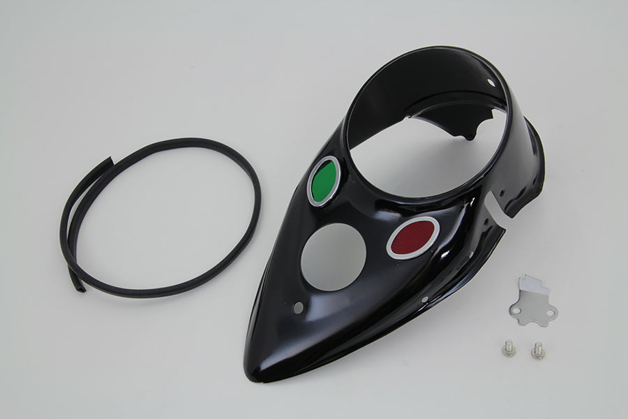 HARLEY Black Cateye-Armaturenbrett passend für EL 1939-1946, FL 1941-1946, W 1942-1946,