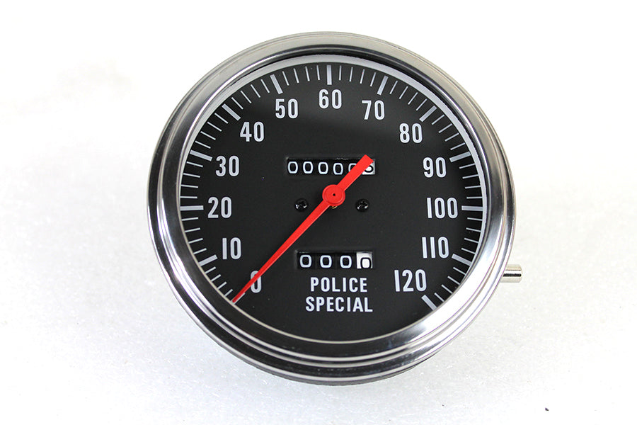 HARLEY Police Speedometer 2:1 Ratio Fits 1936-1967 G,   1941-1967 FL,   1936-1952 EL,   1936-1952 WL