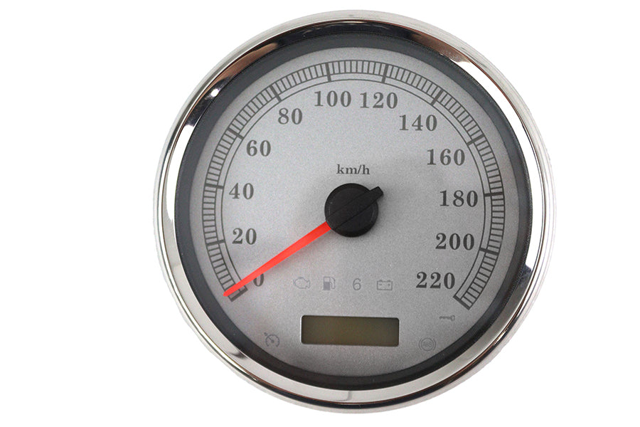HARLEY 5 inch Electronic Speedometer Assembly Silver Fits 2004-2011 FXD,   2004-2010 FLST,   2004-20