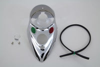 HARLEY Chrom-Cateye-Armaturenbrettblende passend für 1939-1946 EL, 1941-1946 FL, 1942-1946 W,