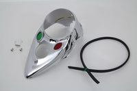 HARLEY Chrom-Cateye-Armaturenbrettblende passend für 1939-1946 EL, 1941-1946 FL, 1942-1946 W,